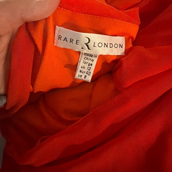 Rare London Ruched Red Dress - Picture 2 of 5